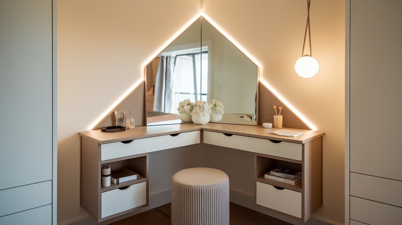 Corner Vanity Design