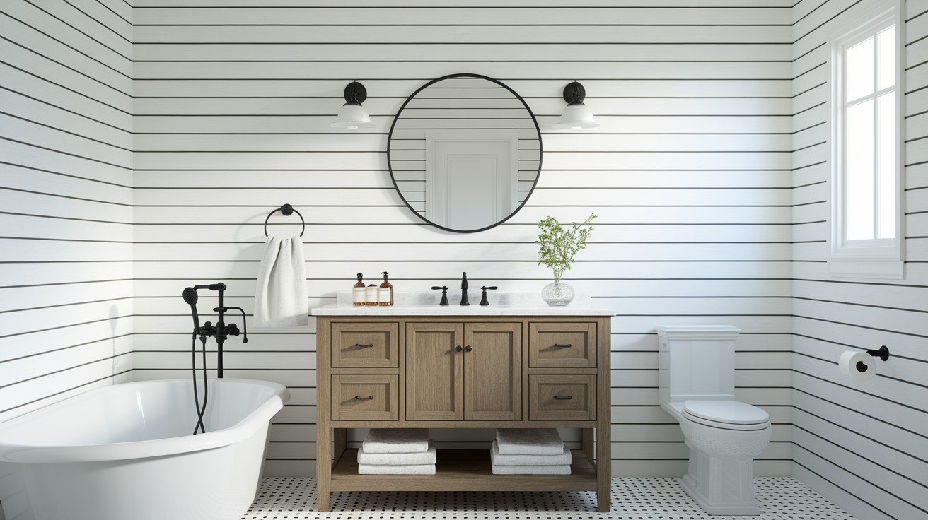 Create a Shiplap Look with Vertical or Horizontal Lines