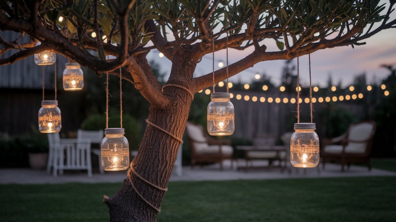 Hang Lanterns or Mason Jar Lights