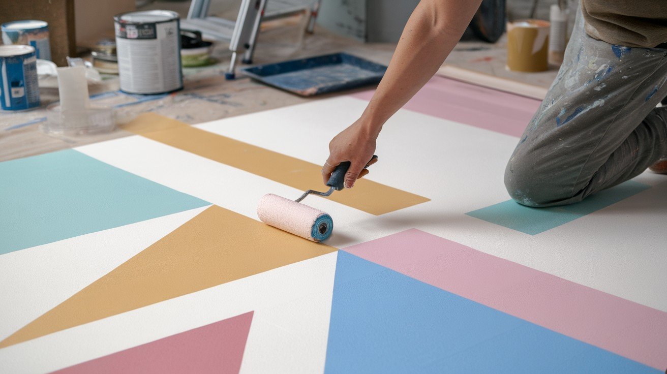 Paint Over the Taped Areas