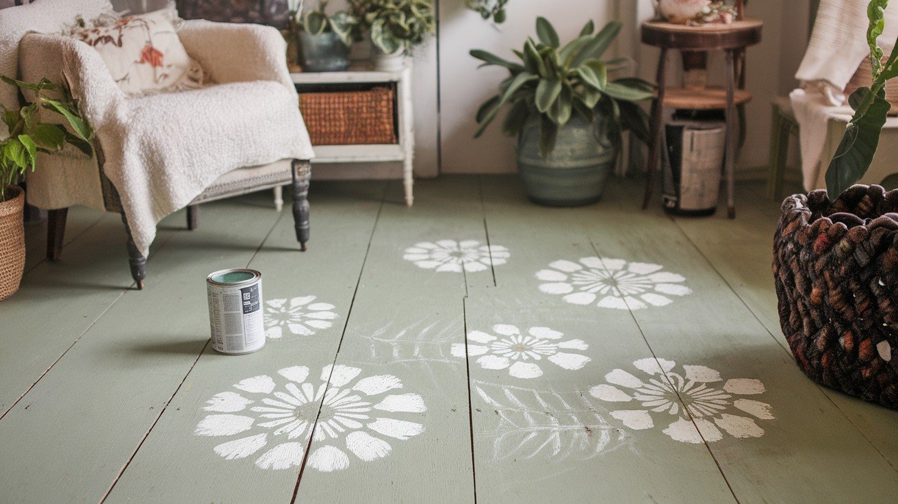 Painted Plywood Floors