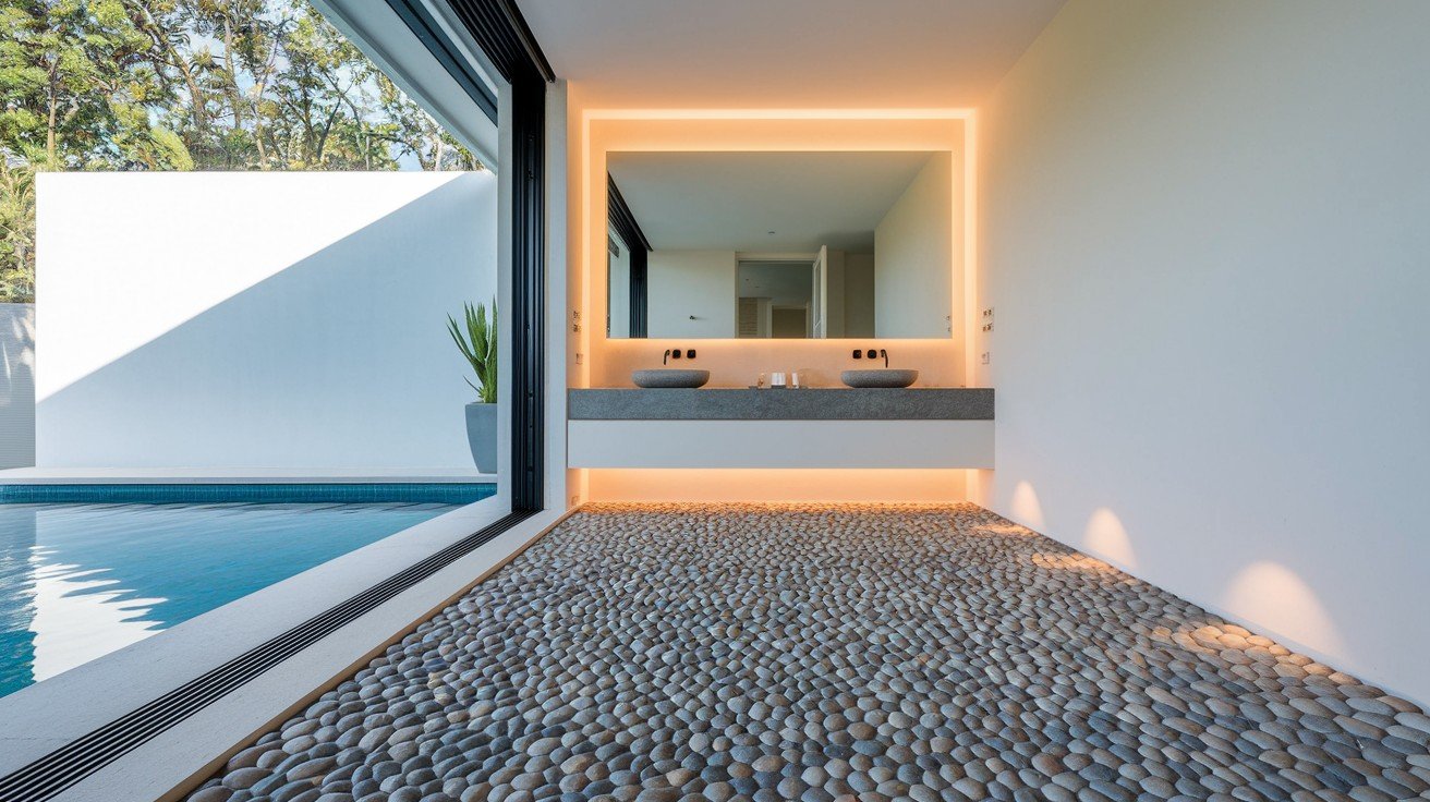 Pebble Tile Flooring