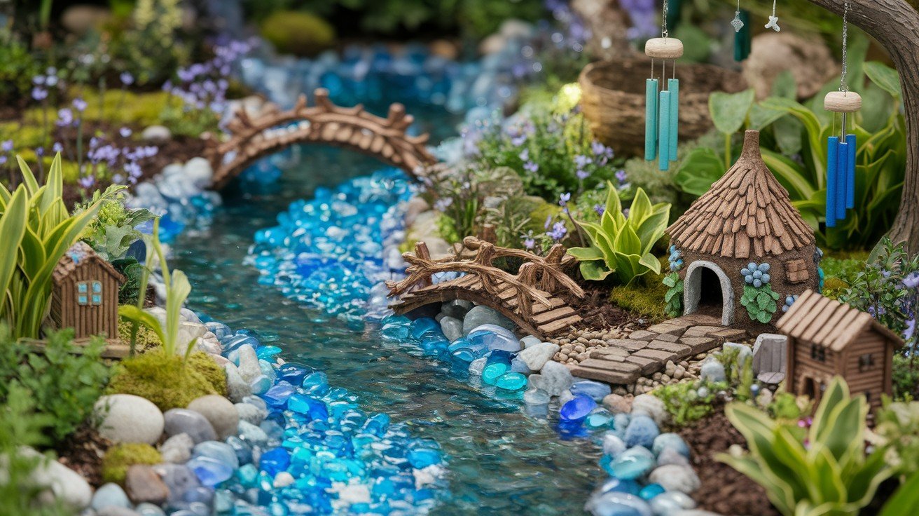  Babbling River and Water Feature Fairy Garden