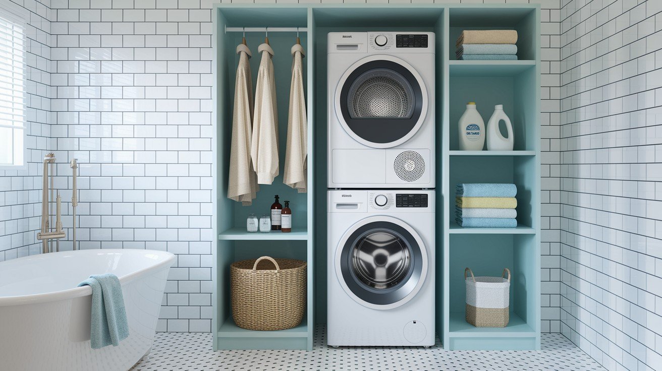 Bathroom Alcove Laundry Center