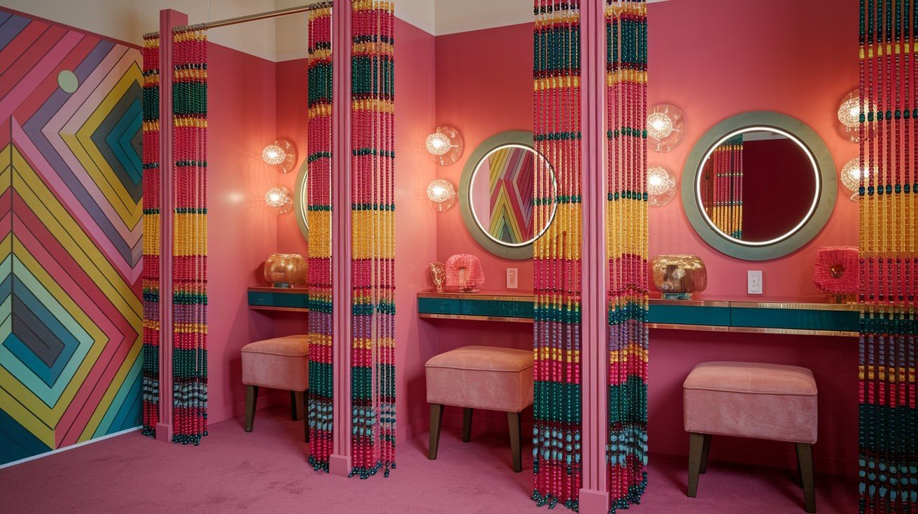 Beaded or Tassel Curtains for a Retro Feel