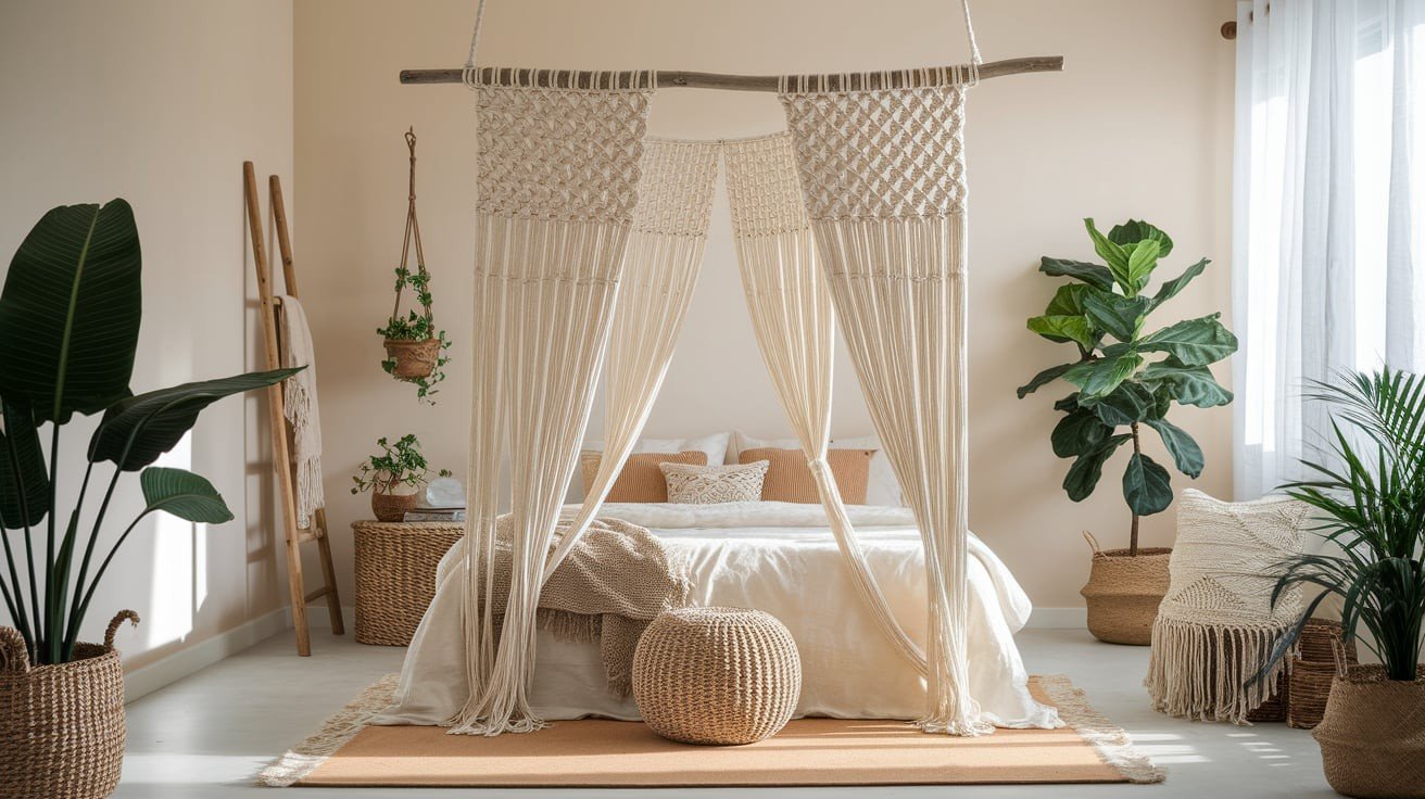 Boho Macramé Curtains for an Artistic Touch