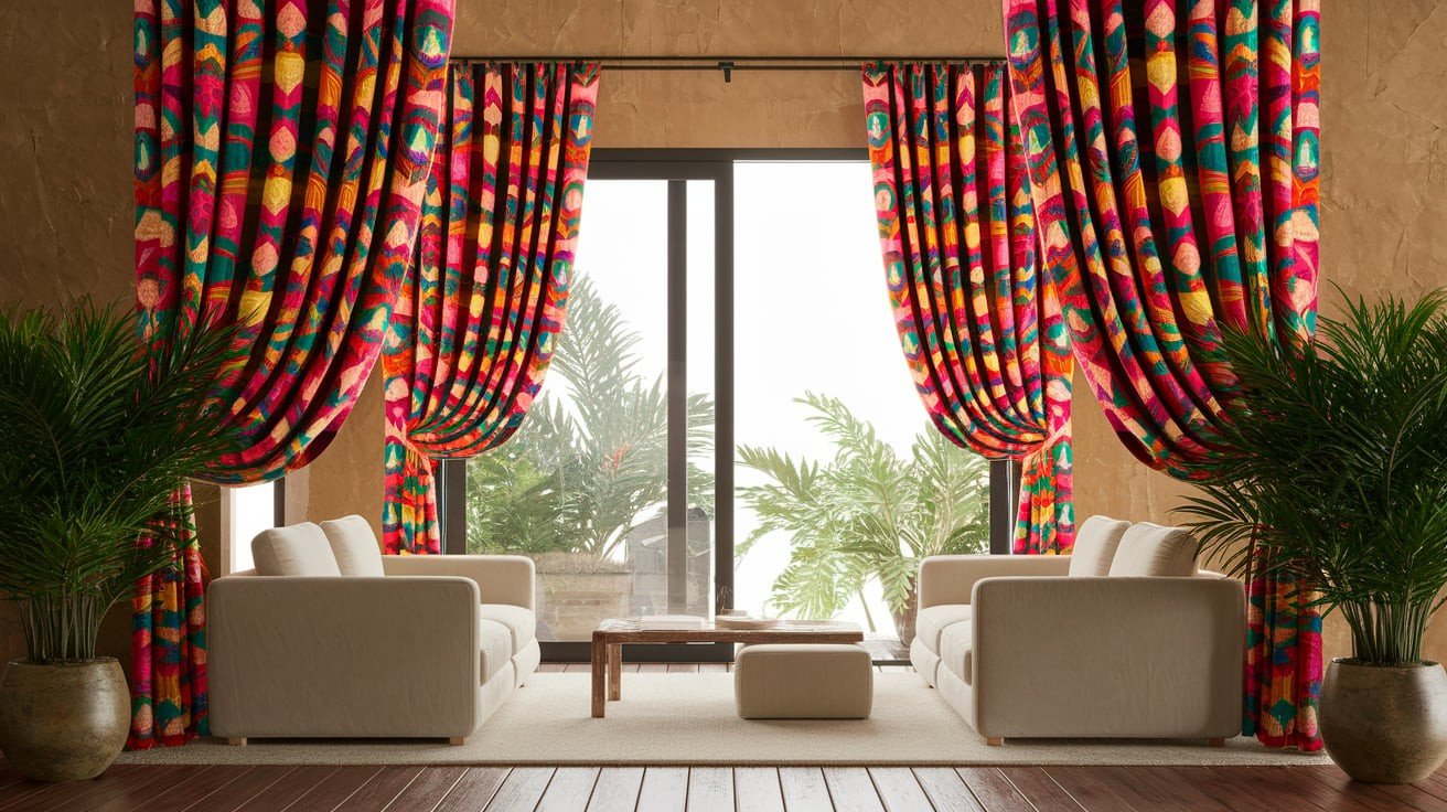 Bold Patterned Curtains to Make a Statement