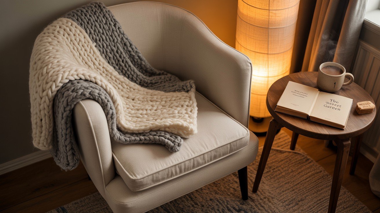 Cozy Corner with an Armchair and Floor Lamp