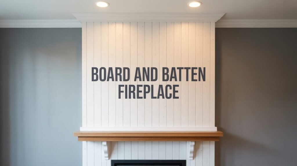 Create a Board and Batten Fireplace