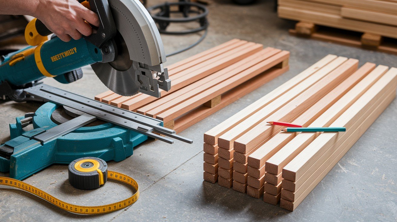 Cut the Wood Slats