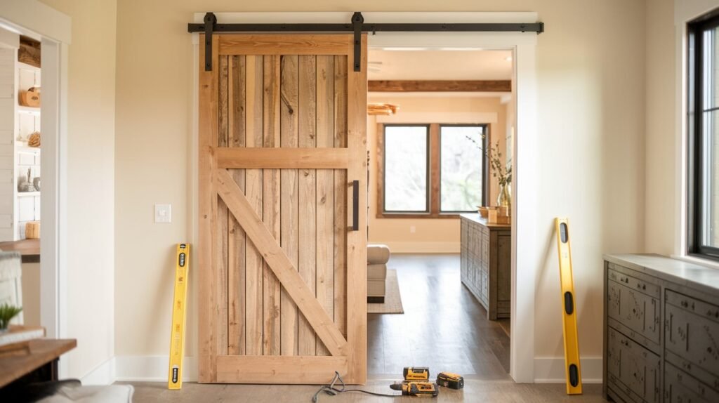 DIY Barn Door Installation