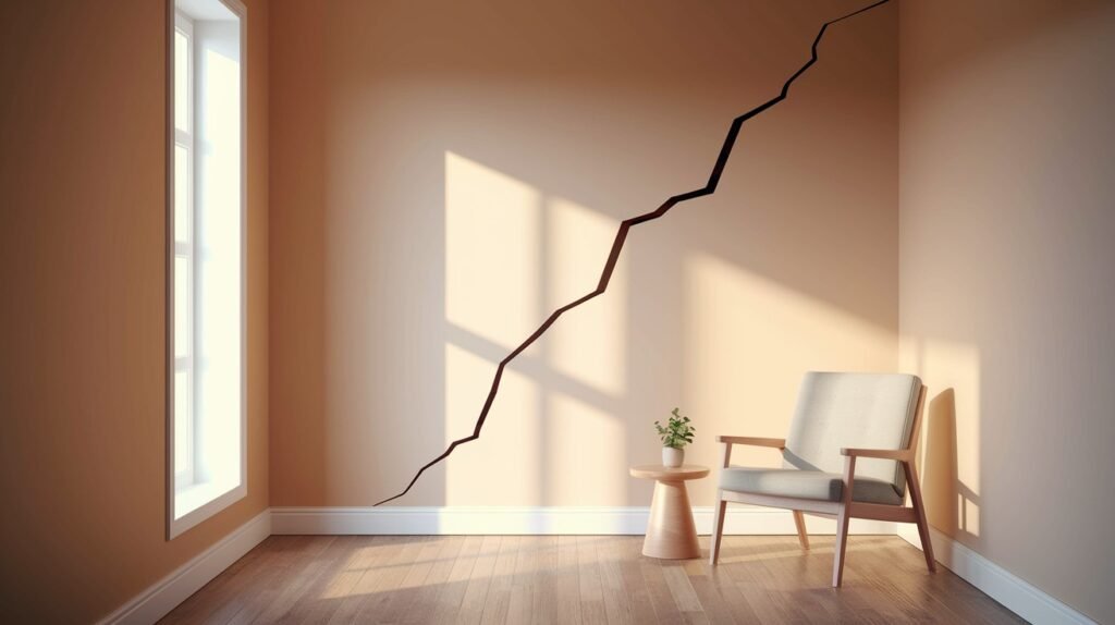 Diagonal Cracks in Walls