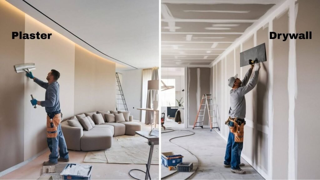 Drywall vs Plaster