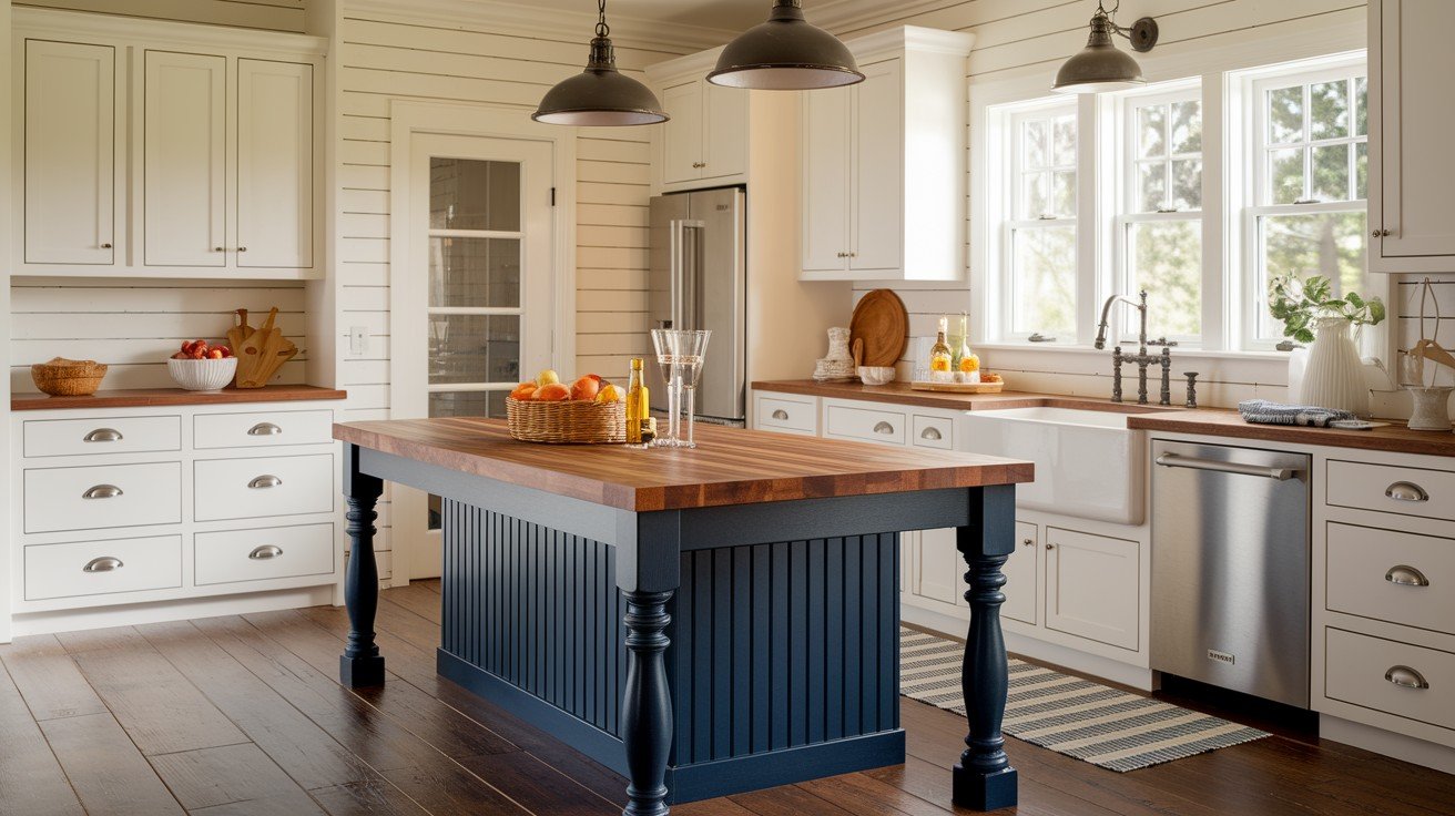 Farmhouse Style with Navy Accent