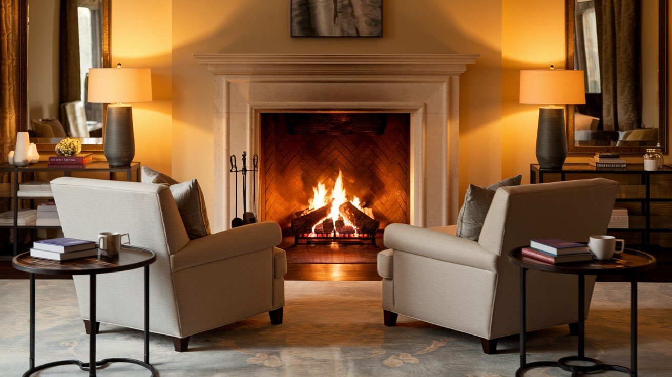 Fireplace-Facing Arrangement
