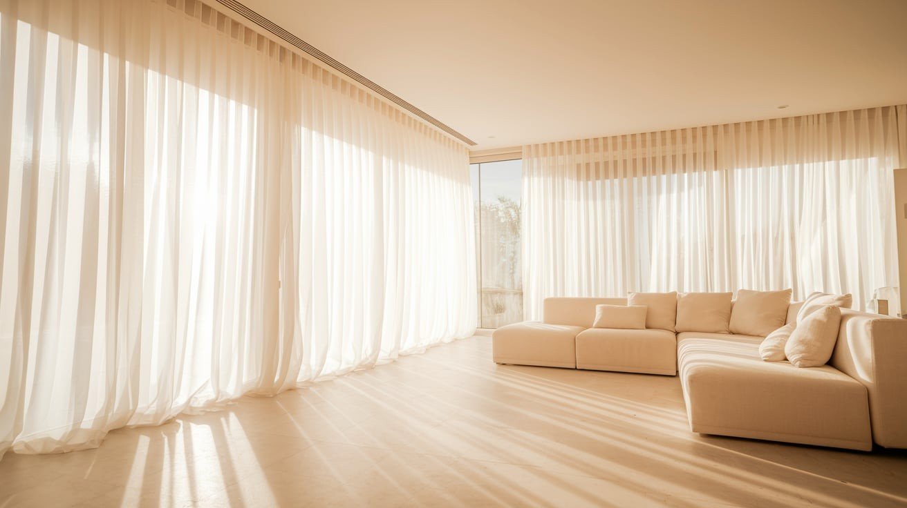 Floor-to-Ceiling Sheer Panels