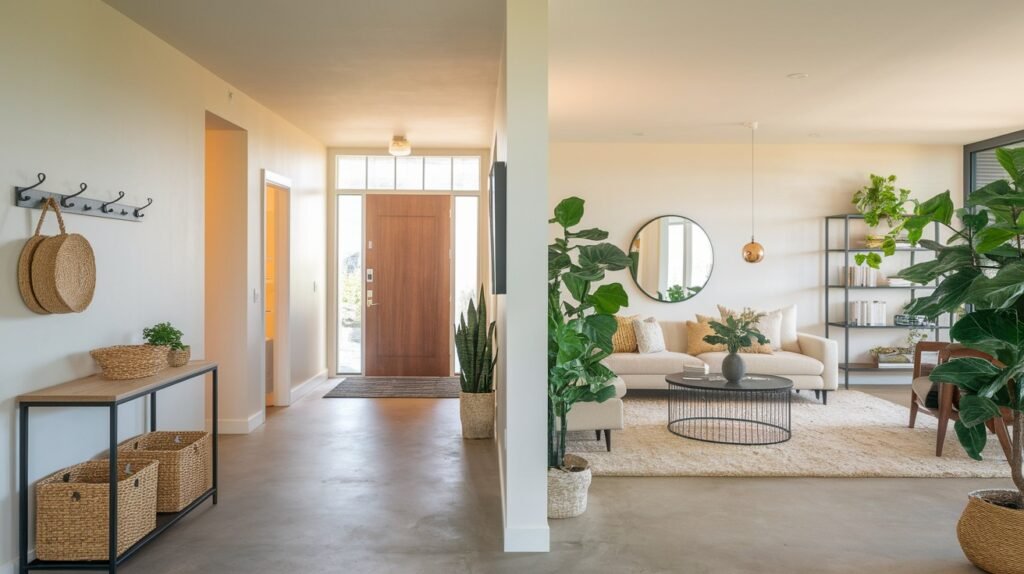 Front Door Entryway Living Room Combo Ideas