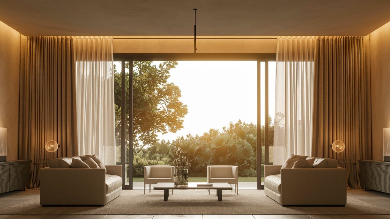 Grommet-Top Curtains for a Clean, Modern Look