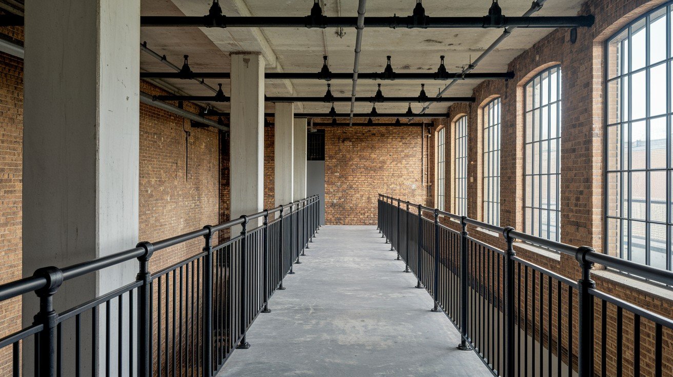 Metal Pipe–Style Industrial Rail