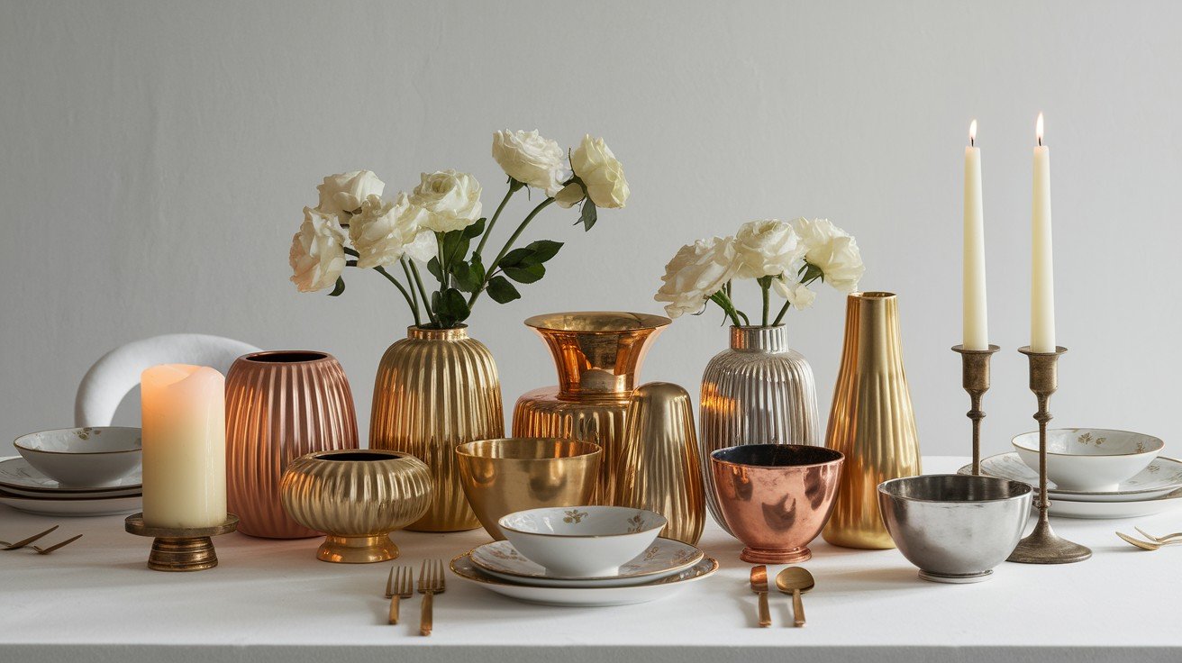 Metallic Glamour Arrangements