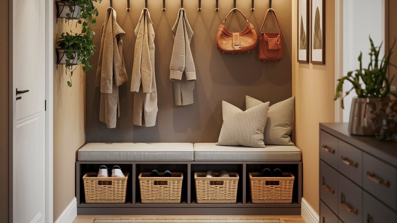Mini Mudroom with Havsta Cabinets
