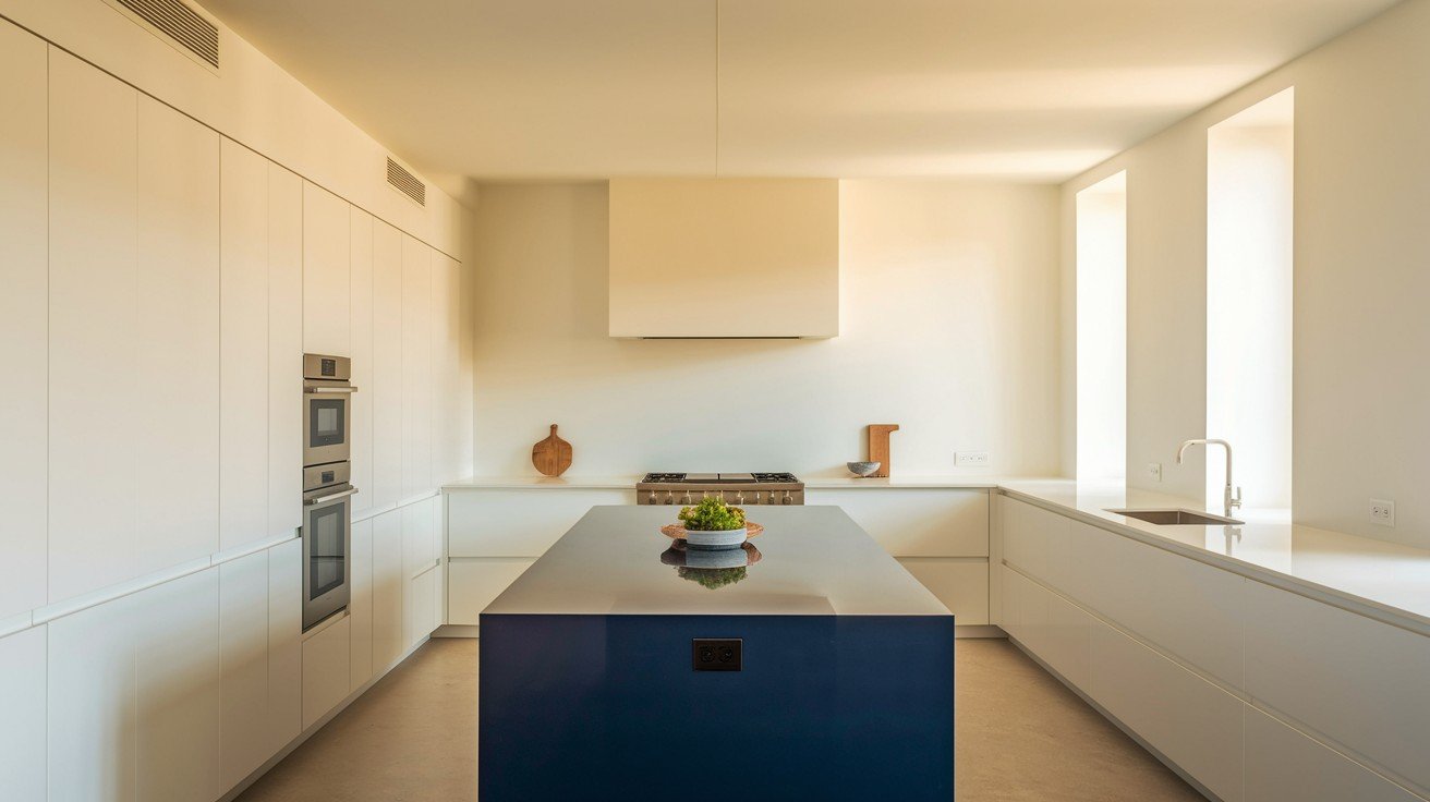 Minimalist Navy Accent Statement