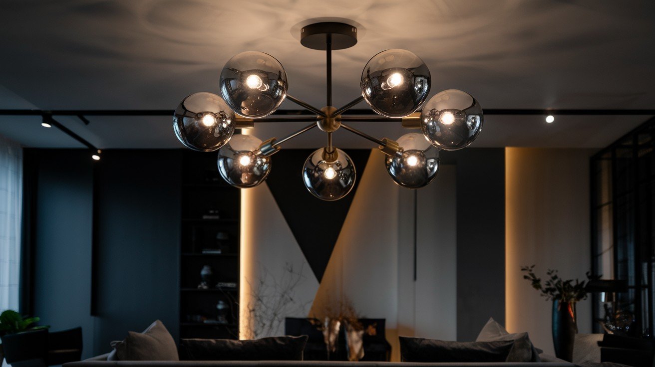 Modern Sputnik Globe Semi-Flush