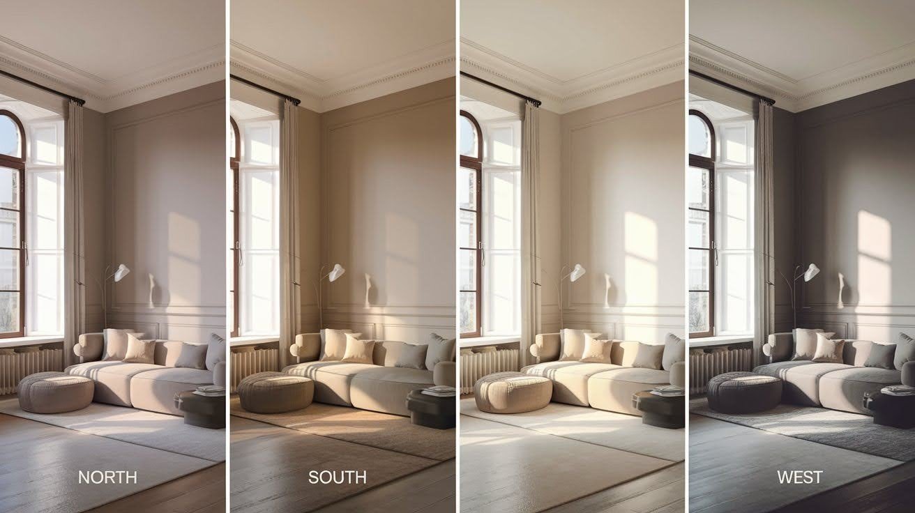 Natural Light Variations by Room Orientation
