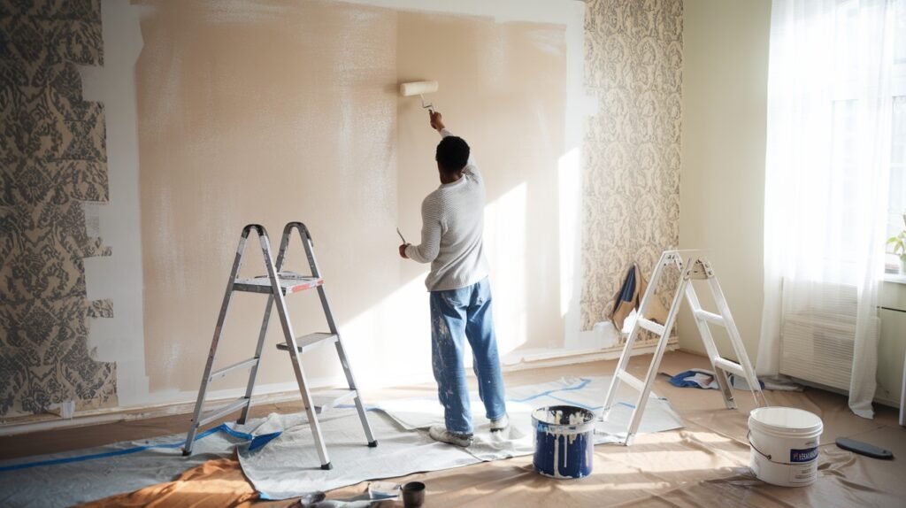 Paint Over Wallpaper