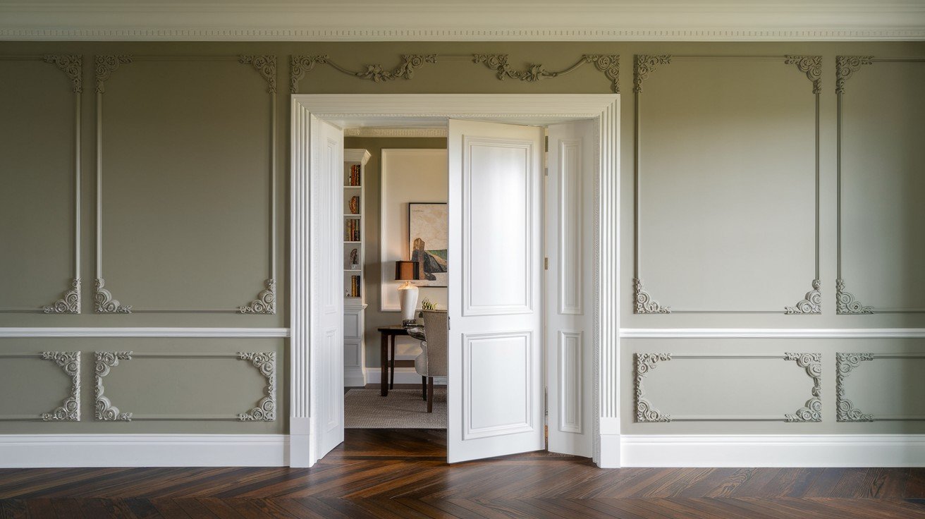 Paneled Wainscoting Door