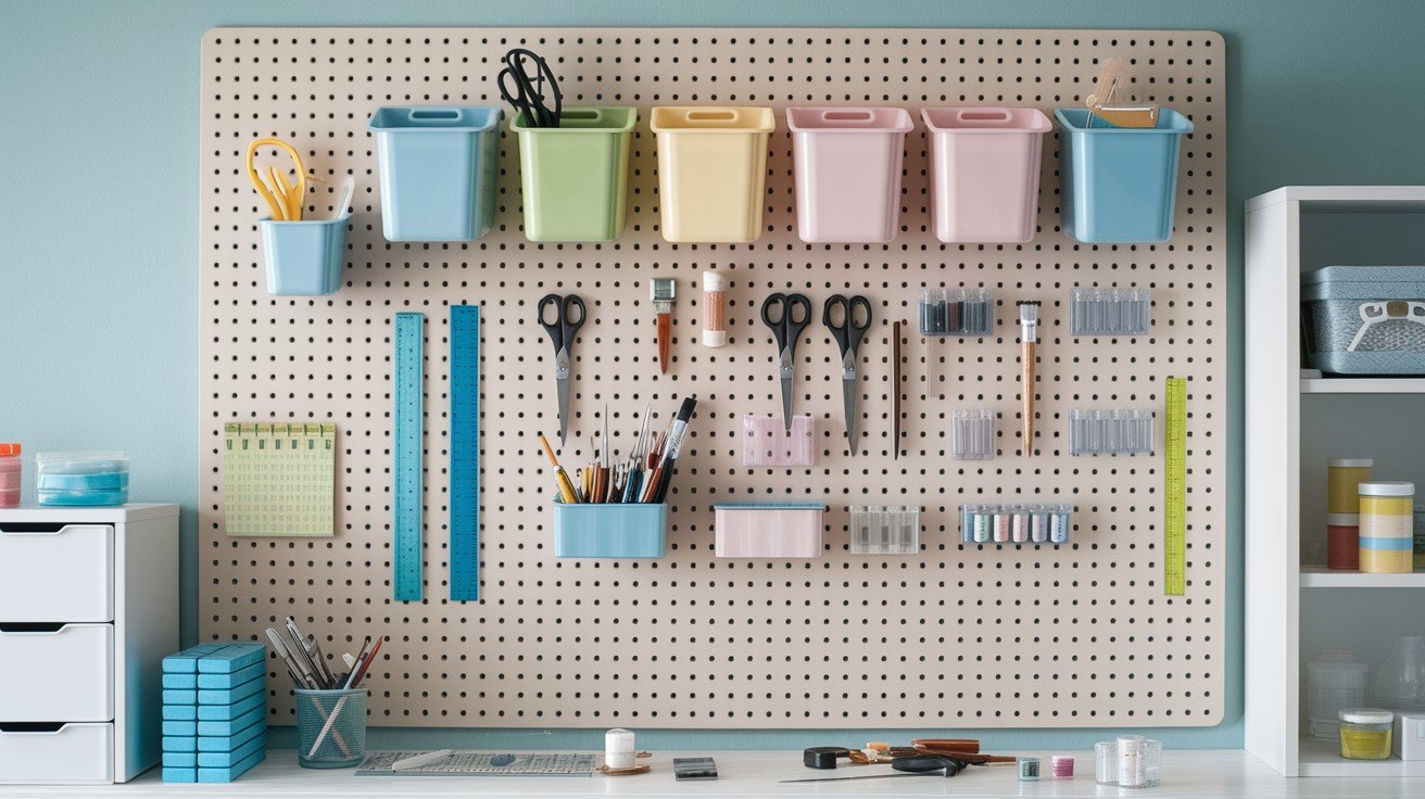 Pegboard Wall Organizer