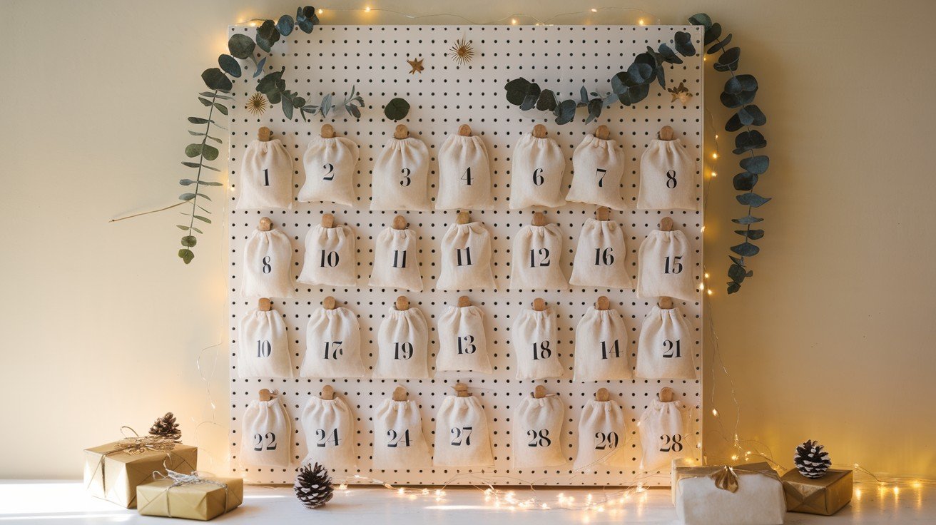 Pegboard and Muslin Bag System