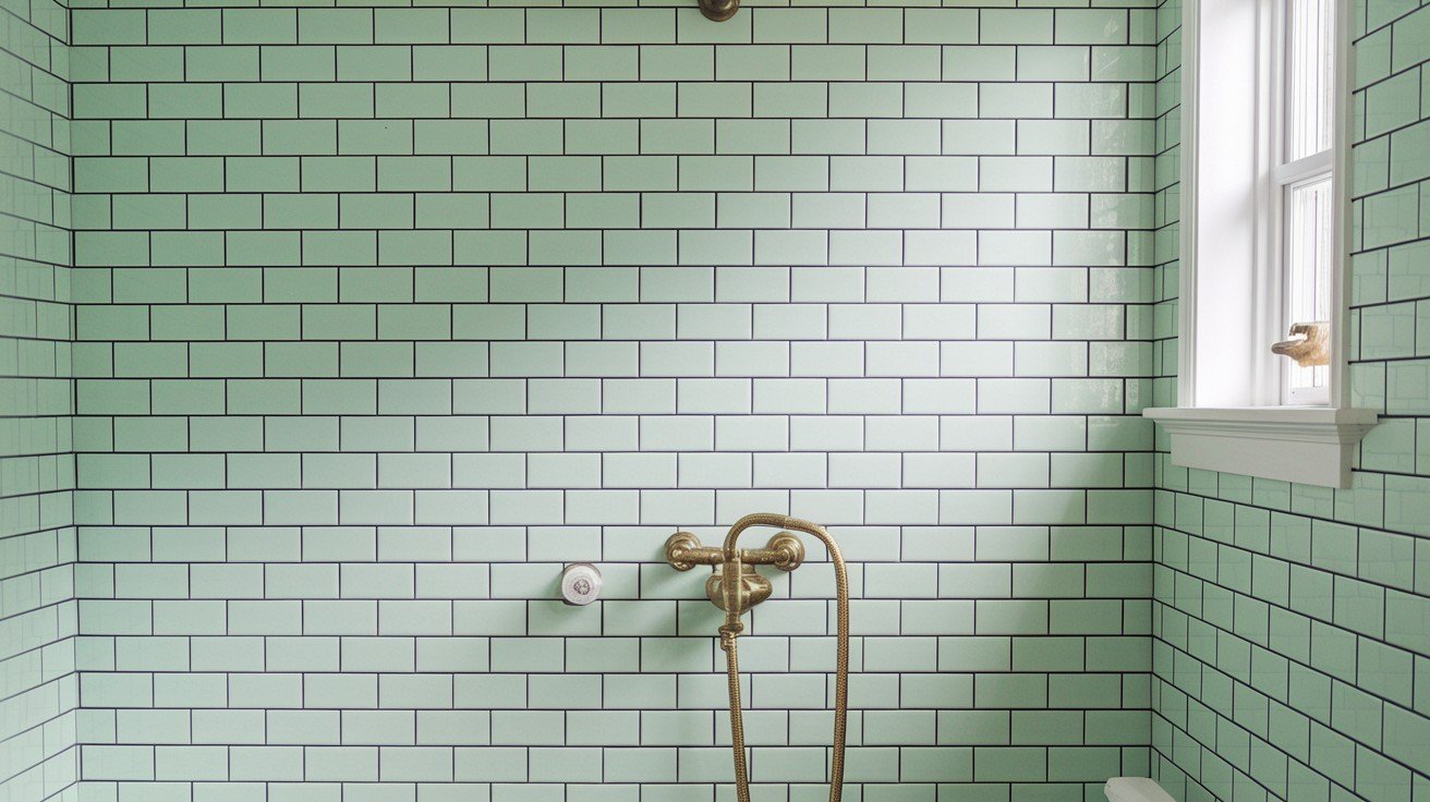 Retro Green Tile Accent