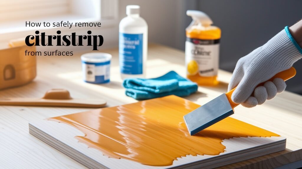 Safely Remove Citristrip from Surfaces