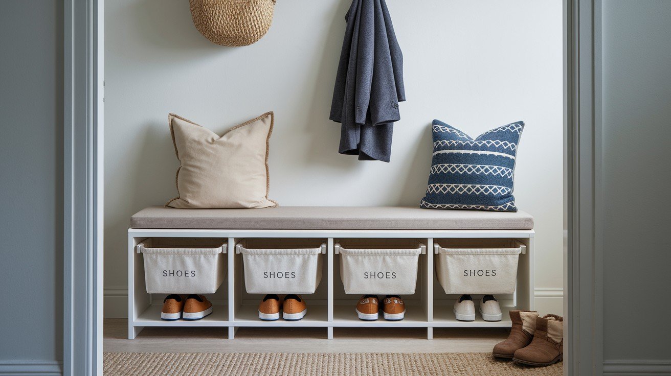 Shoe Bench or Entryway Organizer
