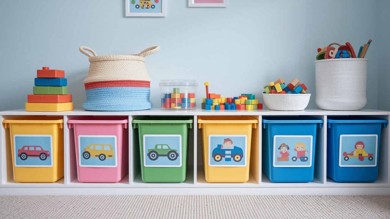Toy Storage With Custom Labels