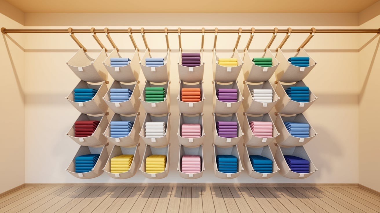 Use Hanging Shelf Organizers