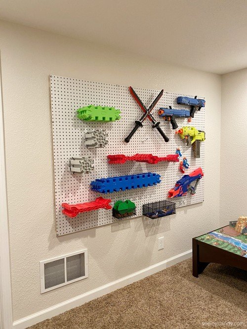 Wall-Mounted Pegboard Systems