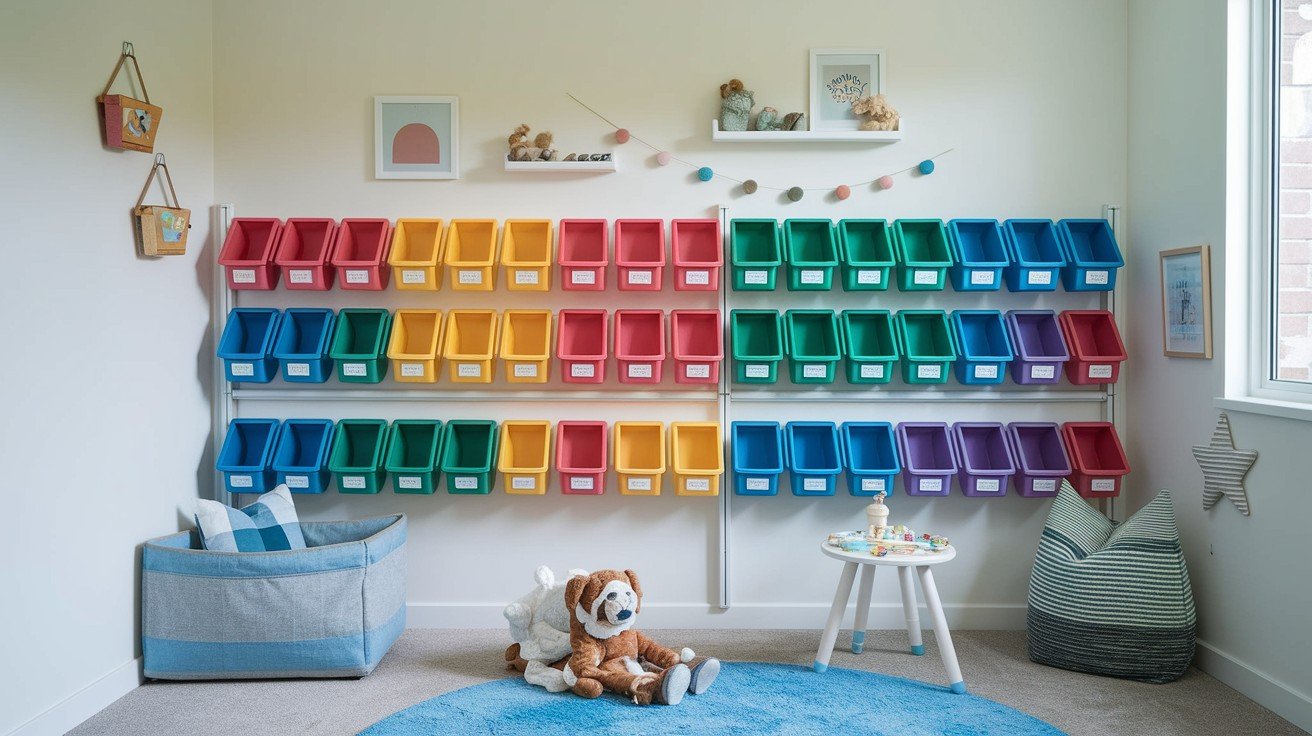 Wall-Mounted TROFAST Toy Bins
