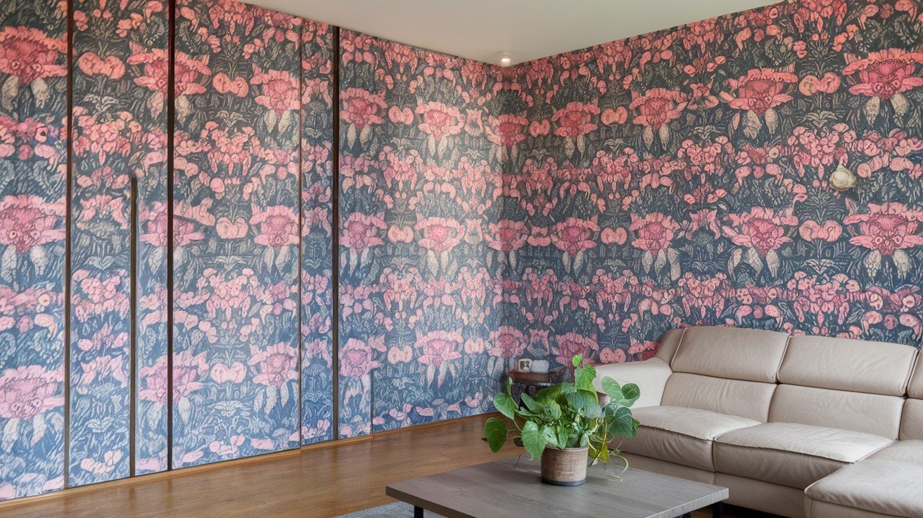 Wallpaper-Camouflaged Door