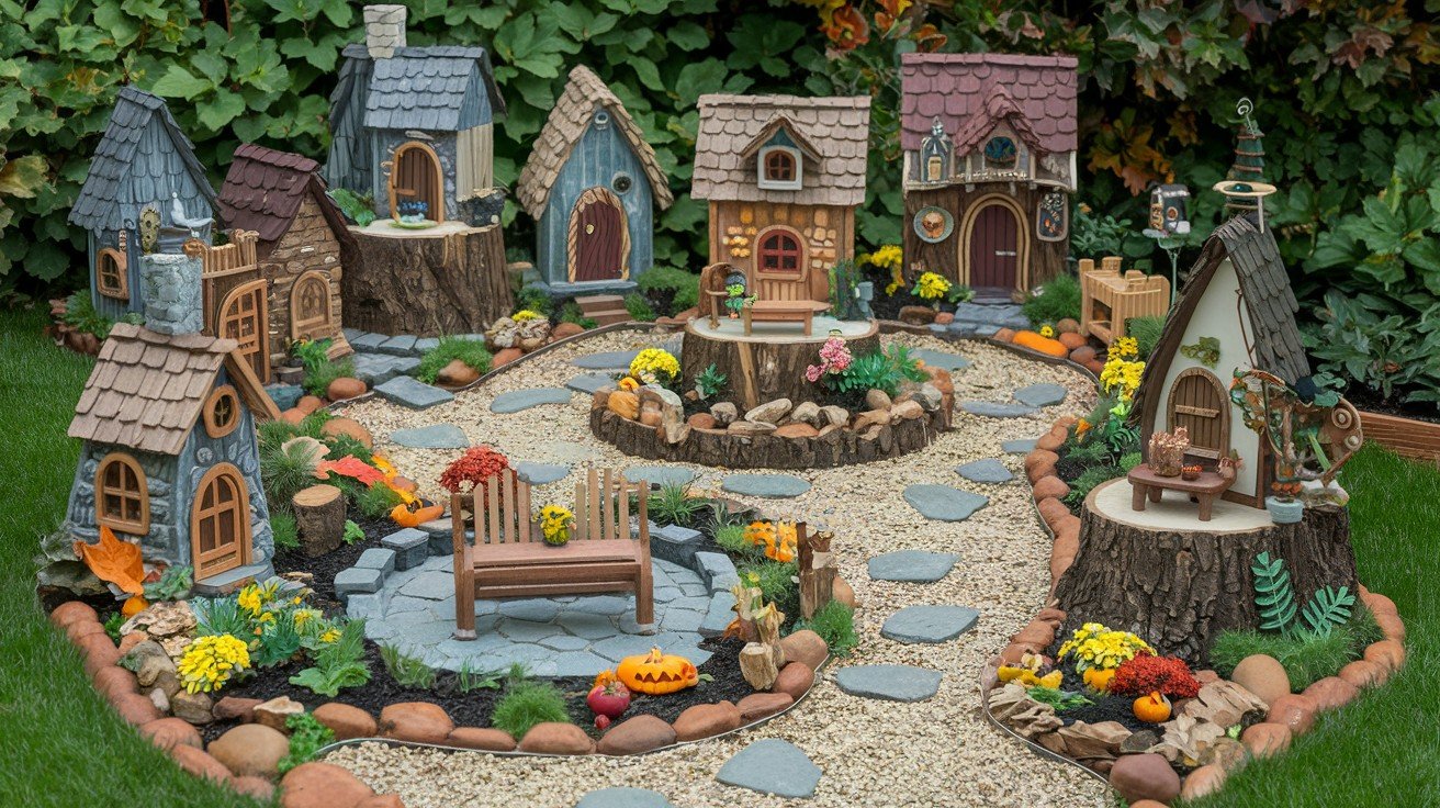 Whimsical Fairy Garden Village