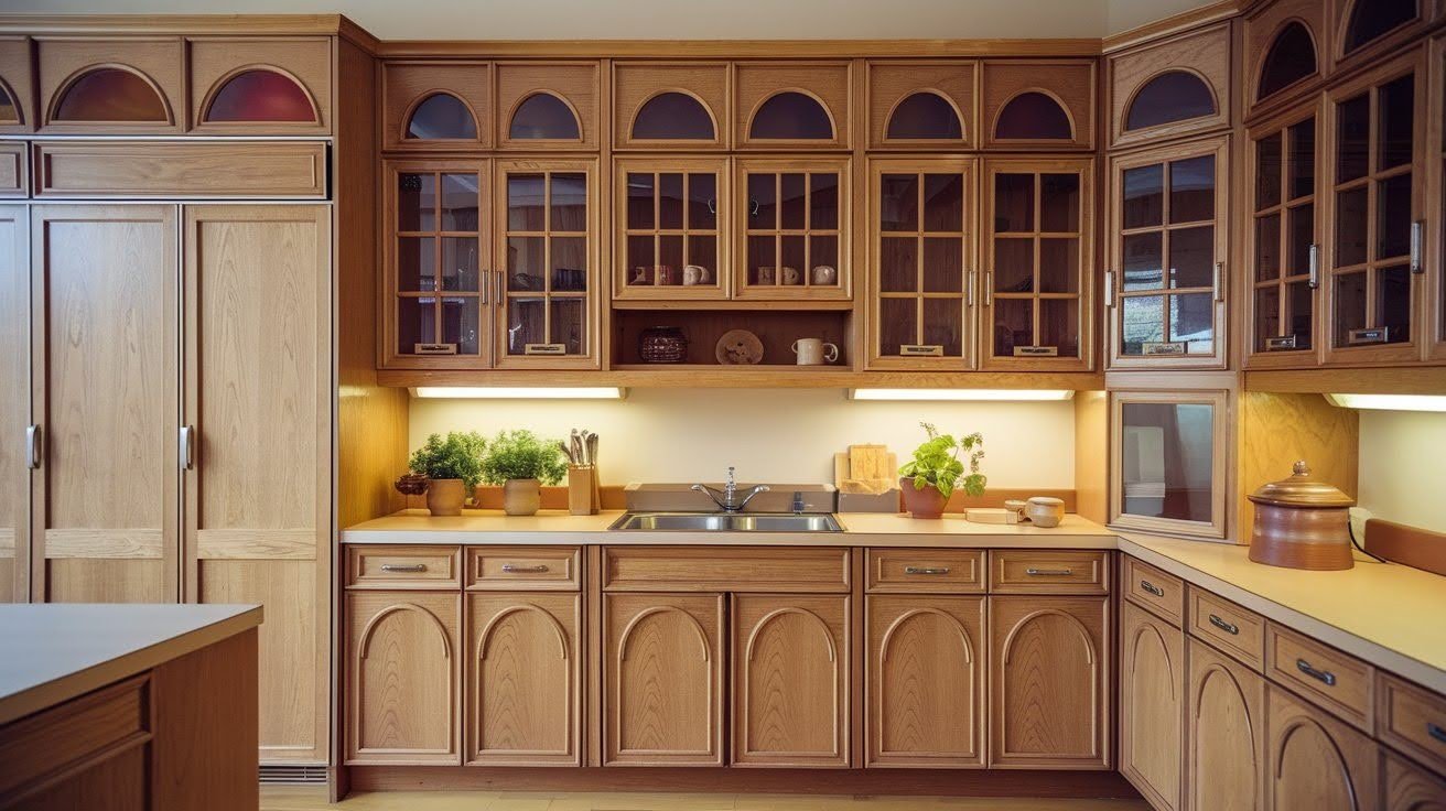 Wood Cabinets with Character