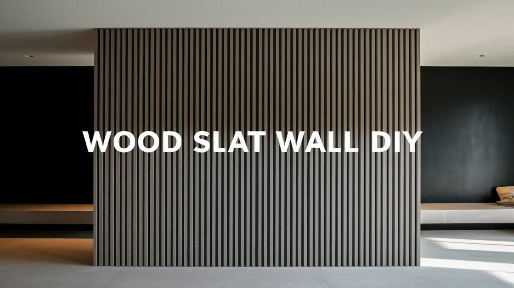 Wood Slat Wall DIY