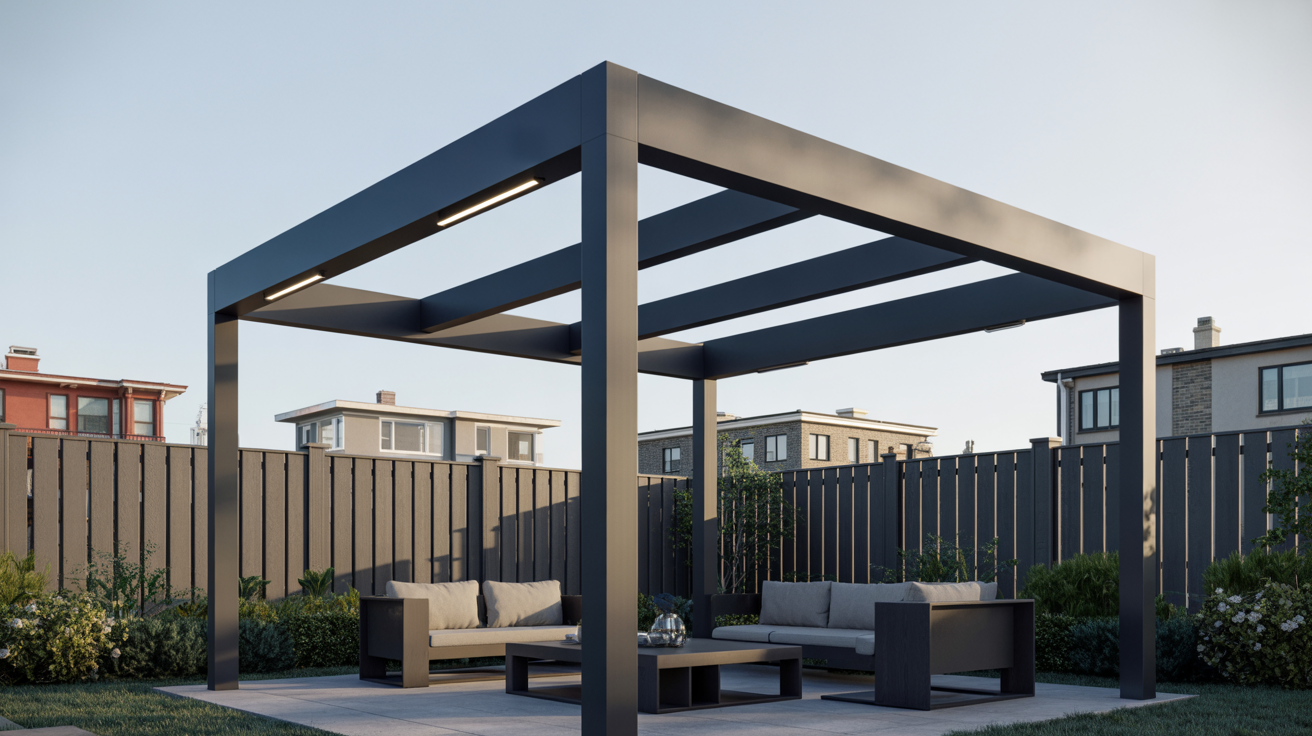 Contemporary Pergola for Urban Backyards