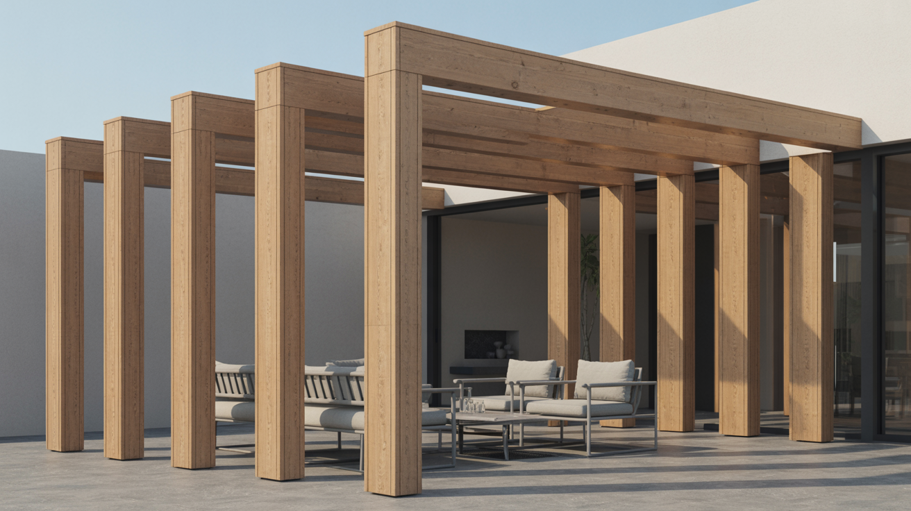 Modern Pergola Kits with DIY Installation