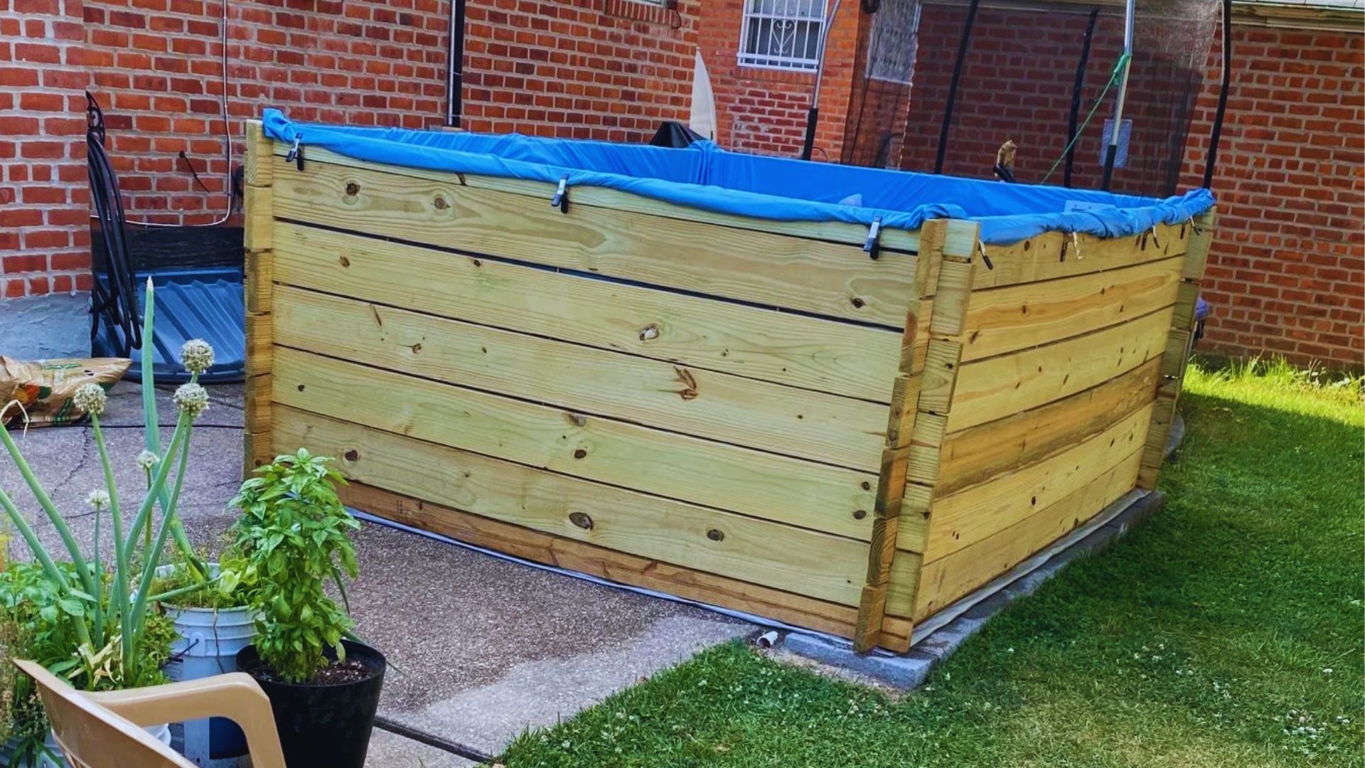 2. Pressure-Treated Wood Wrap