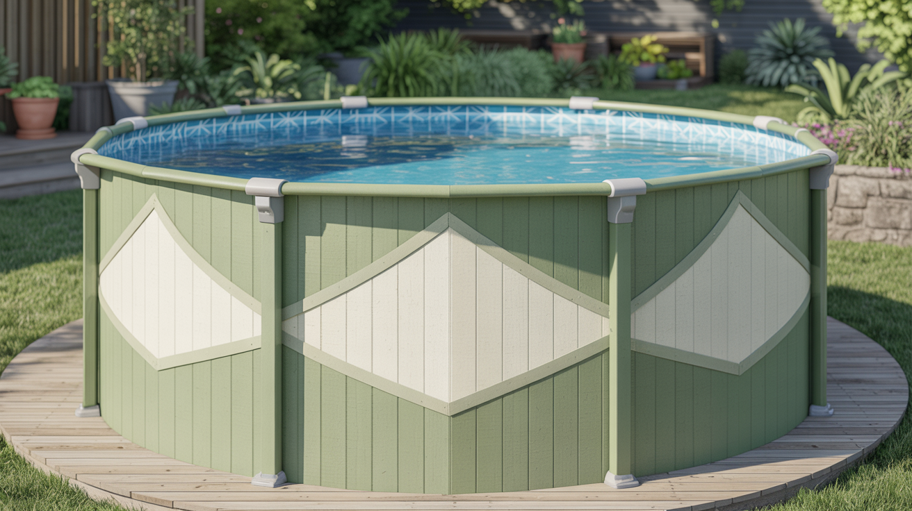 11. Painted Pool Wall Design