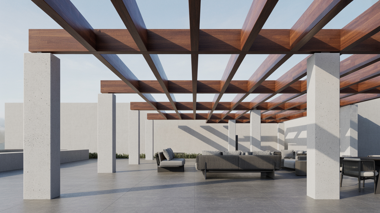 Color-Contrast Pergola Designs