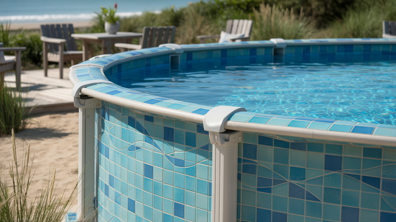 7. Ceramic Tile Pool Wrap