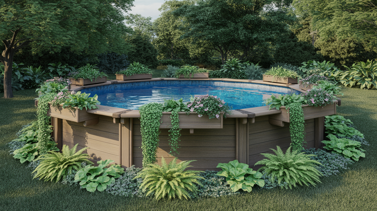 14. Wrap With Built-In Planters